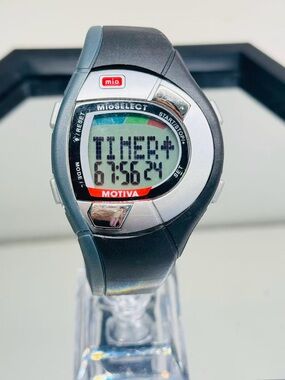 Mio Motiva MioSELECT Heart Rate Monitor Digital Watch 45mm New Battery Runs